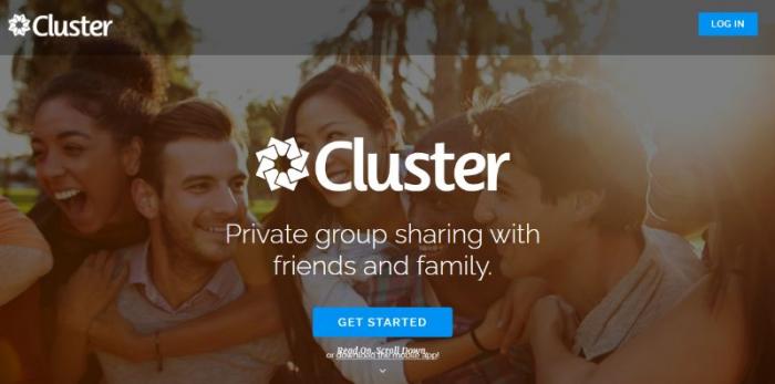 Cluster best photo sharing app